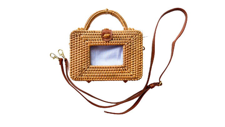 Self Finishing Wicker Bag - Brown